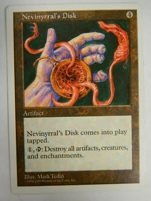 MTG Anthologies Nevinyrral's Disk Rare Artifact (1995) Excellent - NM - Image 1 of 2