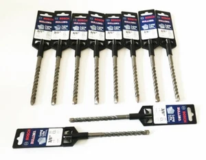 10 BOSCH BULLDOG 6" SDS PLUS CARBIDE TIP MASONRY HAMMER DRILL BITS 3/8" HC2061 - Picture 1 of 1
