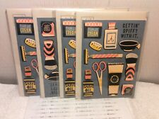 RSVP BIRTHDAY GREETING CARDS LOT OF 4 New w/Envelopes "Gettin' Spiffy with.." 3D