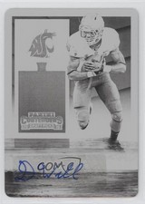2016 Contenders Draft Picks Printing Plate Black 1/1 Dom Williams #314 Auto 0s3