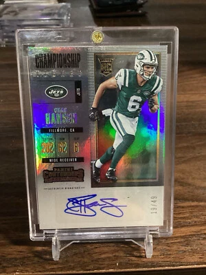 2017 Panini Contenders Championship Ticket #152 Chad Hansen Autographs 19/49 - Image 1 of 2