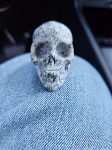 Hand Carved Granite Skull - Picture 1 of 24