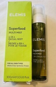 ELEMIS Superfood multi Mist tea 3.3oz 4 in 1 facial mist New