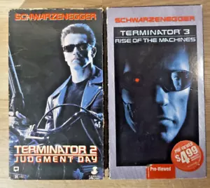 2x Terminator VHS 2 3 Judgement Day & Rise of the Machines - Picture 1 of 6