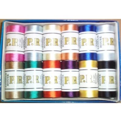 Machine Embroidery Threads - Box Of 12 Reels ** BUY 2 GET 1 FREE - Image 1 of 4