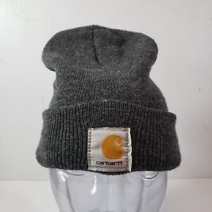 Carhartt Adult Gray Beanie RN 14806 Made In USA hat cap one size