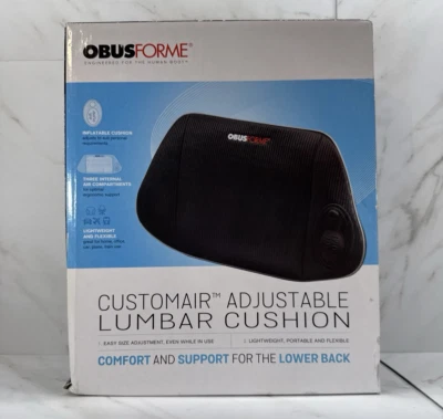 OBUSFORME✨Cojín Lumbar Ajustable Customair✨Soporte Espalda Baja✨Comodidad Foto 1 de 4