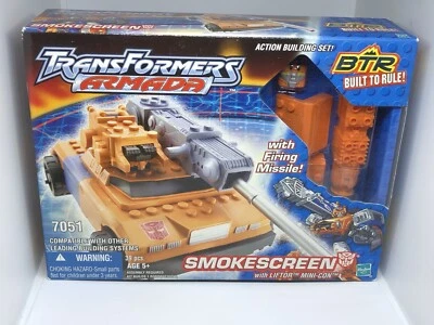 Transformers Armada 2003 pantalla de humo BTR construido para gobernar conjunto de construcción 7051 nuevo Foto 1 de 4