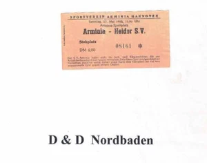 Ticket / Eintrittskarte   61/62   OL    Arminia Hannover - Heider SV - Bild 1 von 1