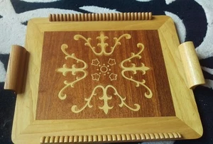 Handmade wooden tray. - Picture 1 of 4
