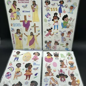 Black Paper Party Easter Stickers 32 Sheets Chocolate Bunny Kids Bundle 4 Packs - Picture 1 of 14
