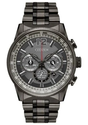 Citizen Men 's Sport Casual Chronograph Eco-Drive Gray Watch 43 MM CA4377-53H - Image 1 of 4