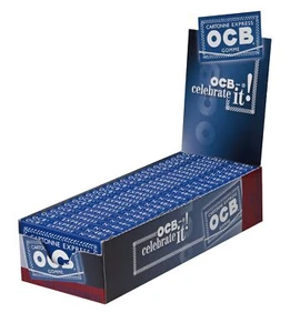 OCB Blau 100er Cartonne Express Gomme Blue Zigarettenpapier Papers - Bild 1 von 2