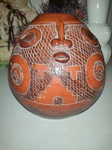 Fine Old South American Terracotta Pottery Bowl - Picture 1 of 5