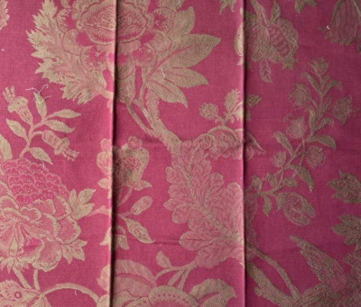 Tejido Lee Jofa Beauvois en rojo cinabrio tela de diseñador remanente 24x24" Foto 1 de 3