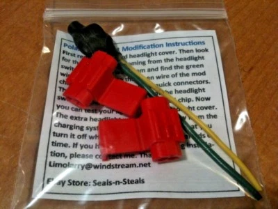 Polaris Sportsman 3 way High Low Beam Headlight Headlamp Bulb Mod Kit - Image 1 of 2