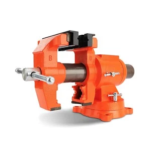 PONY Heavy Duty Bench Vise, 5-inch Jaw Width 5-inch Jaw Opening, 360-Degree S... - Picture 1 of 9