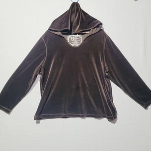 Venezia Velour Hoodie 22/24 Damen dunkelbraun LOOK nice v sport - Bild 1 von 6
