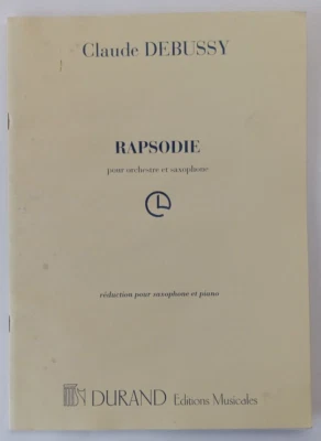 Rapsodie pour orchestre et saxophone et piano by Claude Debussy (Durand) - Image 1 of 4