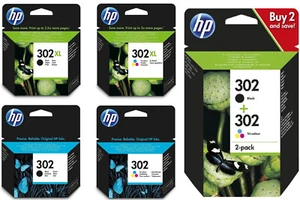HP 302 302XL OfficeJet 3830 3831 3833 5230 DeskJet 2130 3630 3636 - Bild 1 von 6