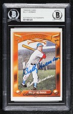 1989 Kahn's/Hillshire Farms Cooperstown Collection Billy Herman Auto HOF
