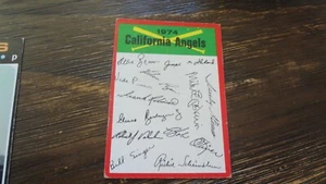 1974 TOPPS CALIFORNIA ANGELS CHECKLIST UNMARKED BASEBALL CARD - Picture 1 of 2