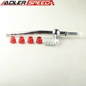 Racing Short Shifter Manual Fit For 2002-2003 Mini Cooper S 6-Speed Red Chrome - Picture 1 of 7