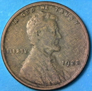 1923 Lincoln Wheat Cent Woody Improper Alloy Mix Error Beautiful - Picture 1 of 6