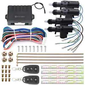 Auto Universal Car Alarm Security System Keyless Entry Control Door Actuator Kit - Picture 1 of 8