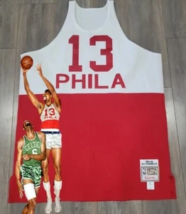 NEW WITHOUT TAGS AUTHENTIC 1966 MITCHELL NESS WILT CHAMBERLAIN 76ERS 56 3X RARE - Picture 1 of 13