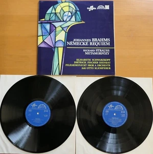 Brahms German Requiem Klemperer NEAR MINT 2LP Columbia Supraphon 1 12 1501-02 - Bild 1 von 6