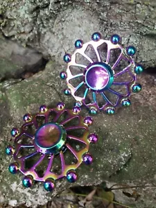 Rueda de noria metal calmante giratorio siete colores niños juguetes niñas ADHA EDC 🙂 👀 - Imagen 1 de 9