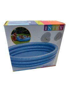 Pool 3 Ring Planschbecken aufblasbar Kinder 147x33cm Schwimmbecken Crystalblue - Bild 1 von 6