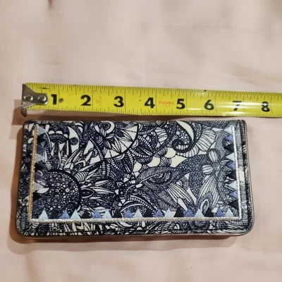 Sakroots Womens Snap Wallet Botanicals Shades of Blue & White Color - Image 1 of 4