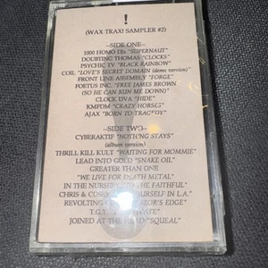Wax Trax! Sampler #2 (Rare 1989 Cassette) Alternative Rock Industrial EBM - Picture 1 of 8