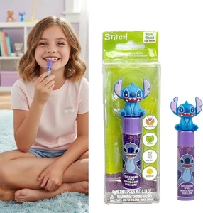 Kids Lips Balm wd Disney Stitch Topper Grapes Flavour Xmas Stocking Filler Gift - Picture 1 of 8