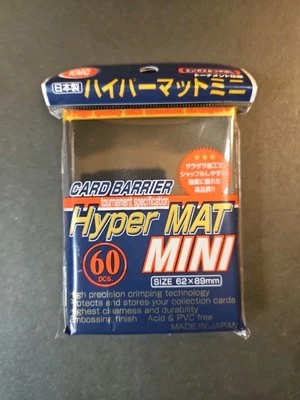 KMC Mini Hyper Mini Hyper Sleeves - Negro (60) Nuevo 62x89mm Especificaciones de Torneo (ee2) Foto 1 de 4