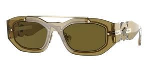Occhiali da sole Versace VE2235 1252/71 verde trasparente bordo intero verde 51 mm - Foto 1 di 2