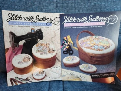 Lote De 2 Puntada Con Patrones De Punto De Cruz Sudberry Costura Osos Ratones II Folleto Foto 1 de 3