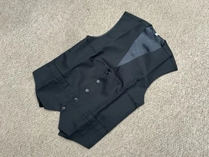 LADIES BLACK WAISTCOAT RESTAURANT BAR HOSPITALITY NEW UK XS 6/8 - Picture 1 of 3
