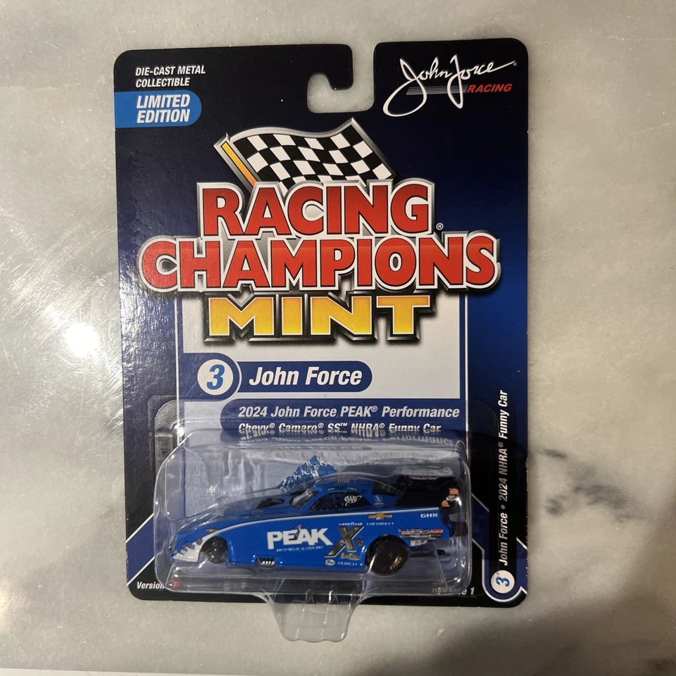Coche divertido Chevy Camaro NHRA 2025 Racing Champions como nuevo 2024 John Force Peak Foto 1 de 2