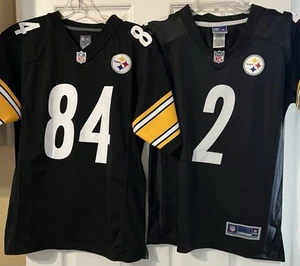 Lot Of 2 Pittsburgh Steelers NFL Football Jersey Youth Large NIKE Proline - Picture 1 of 7
