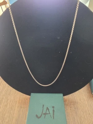 Collar de eslabones de caja redondeados de plata esterlina John Hardy Jai largo Gutsy muy pesado Foto 1 de 4