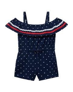 Janie And Jack Polka Dot Jersey Romper - Picture 1 of 4