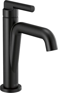 Delta 15749LF Nicoli 1 agujero grifo de baño negro mate - nuevo - Imagen 1 de 5