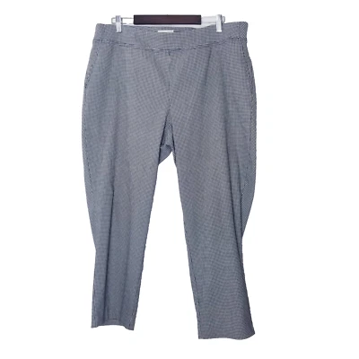 Брюки женские Adrienne Vittadini размер 18 Вт черные белые без застежек - Изображение 1 из 4