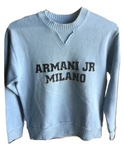Armani Jr Milano Jumper Cotton Sweater Size 8 Years - Picture 1 of 5