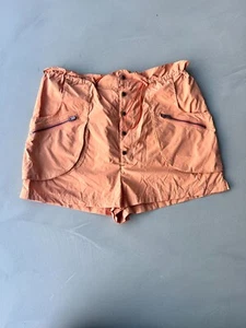 Free People Movement Paperbag Waist Shorts. Coral orange. XS. - Picture 1 of 5