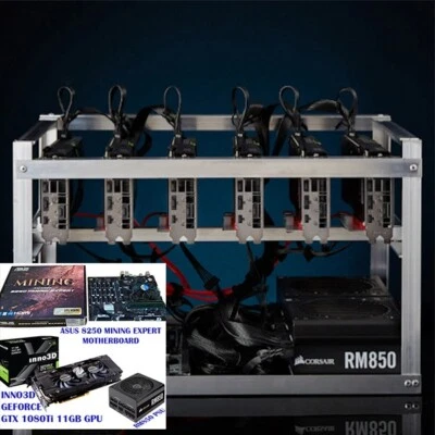 GPU Mining Rig 4x INNO3D GTX 1080Ti 11GB MINING EXPERT from Easycrypto 1700W - Image 1 of 4