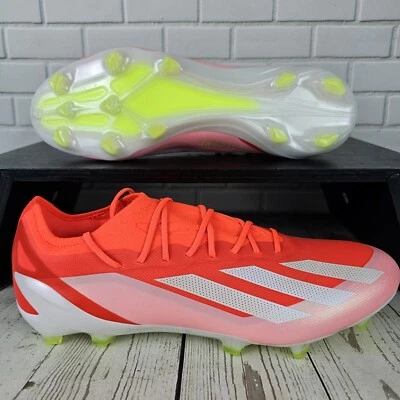 ⚡ NEW Adidas Soccer Cleats X CRAZYFAST ELITE FG Men's 12.5 Solar Red IG0593 ⚡ - Image 1 of 4